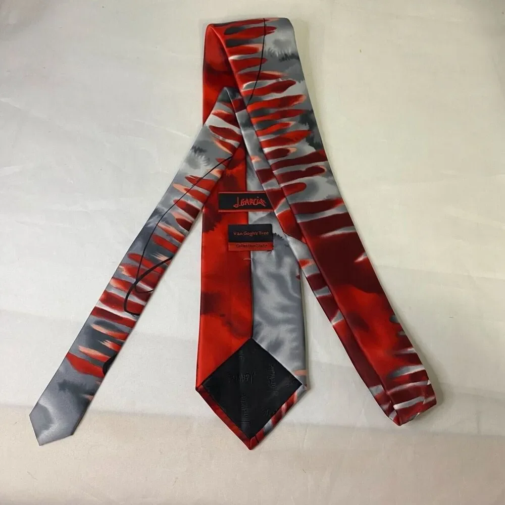 #6618 J Garcia Van Gogh's Tree Collection Sixty Mens Necktie. Tie
